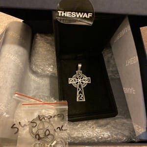 Customer photo review of Celtic Cross Necklace