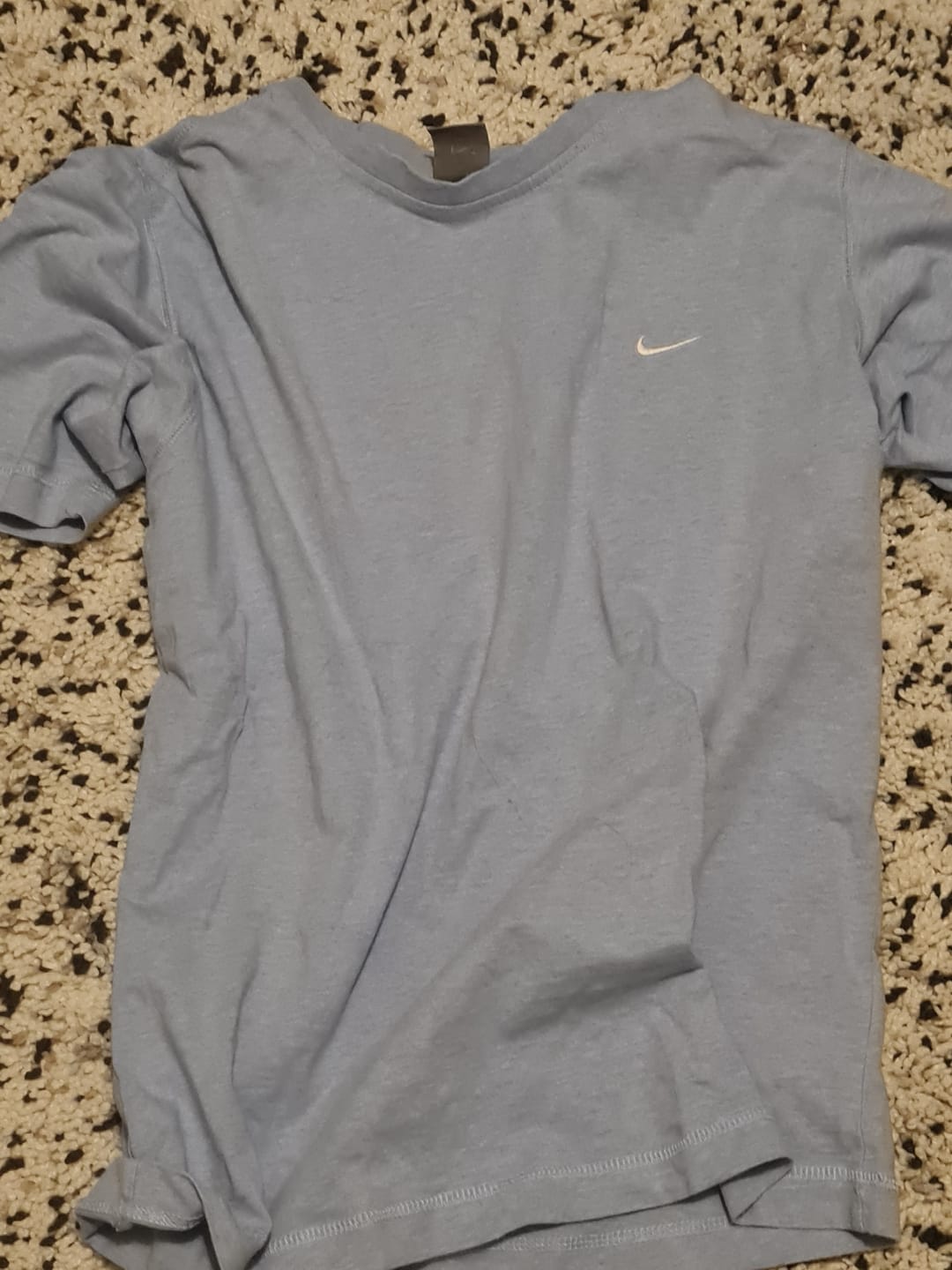 Customer photo review of Vintage 00s Nike Swoosh T-Shirt Blue - (S)