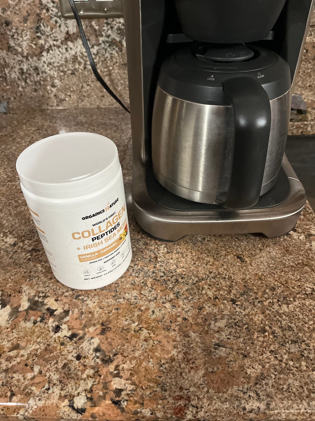 Customer photo review of Vanilla-Caramel Collagen Sea Moss