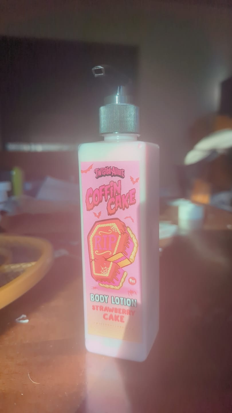 Customer photo review of Coffin Cake Body Lotion (Strawberry Cake)