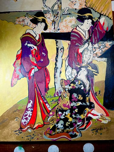 Customer photo review of Gotenyama no Hanami Hidari - Paint by Numbers