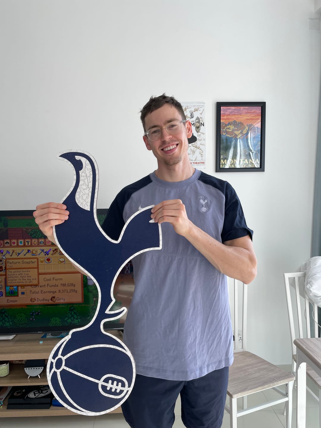 Customer photo review of Tottenham Hotspur FC® Logo - Wooden Puzzle