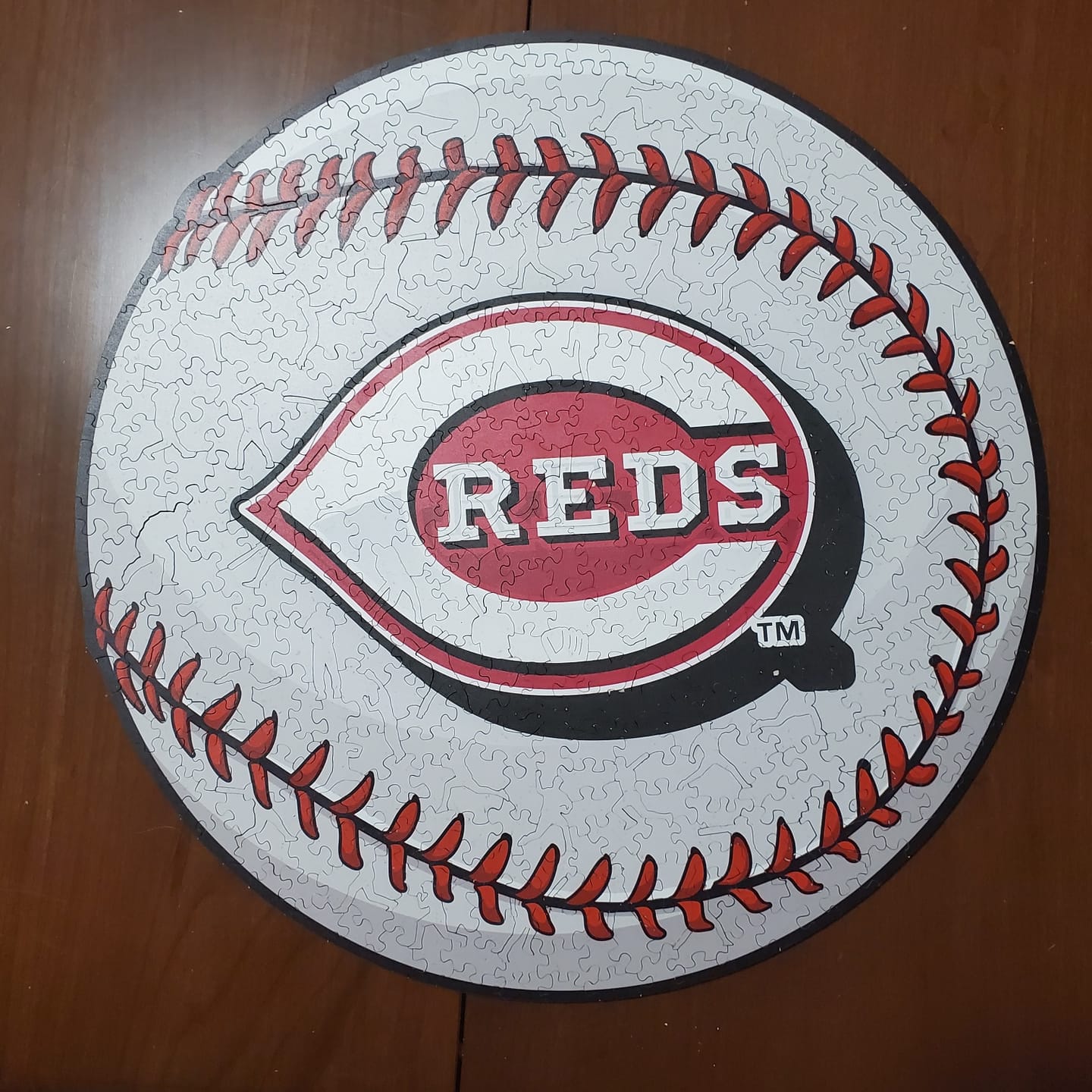 Customer photo review of Cincinnati Reds™ - Wooden Puzzle