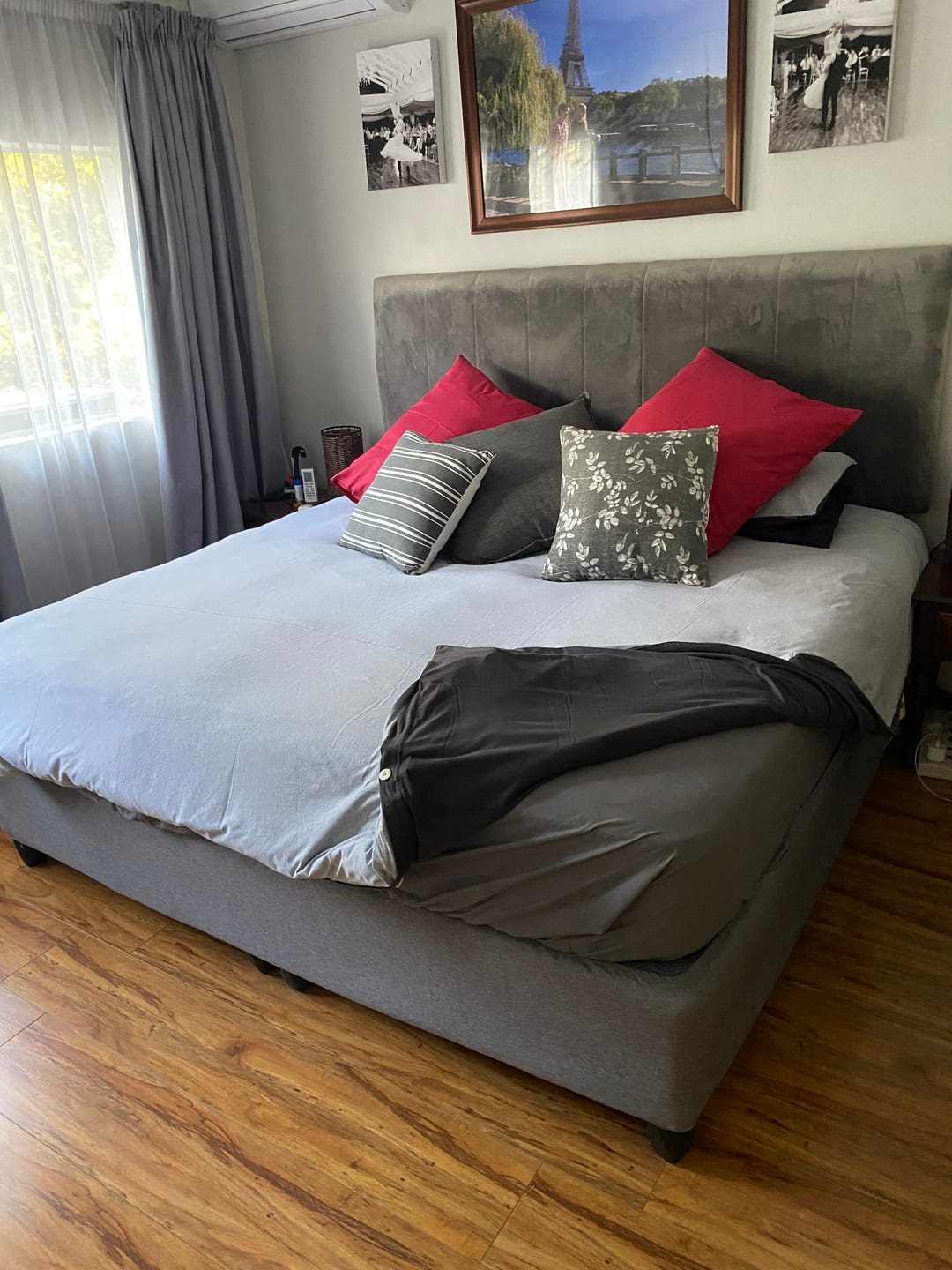 Customer photo review of Deep Charcoal Duvet Cover Set