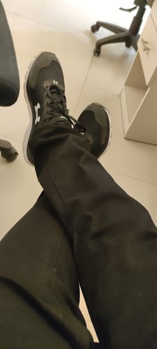 Customer photo review of Slim-fit Black Formal Jeans