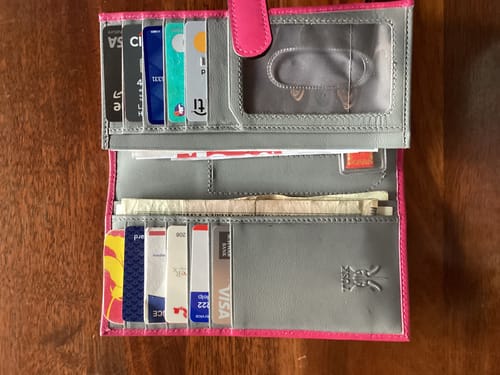 Customer photo review of Joy | Long Slim Wallet