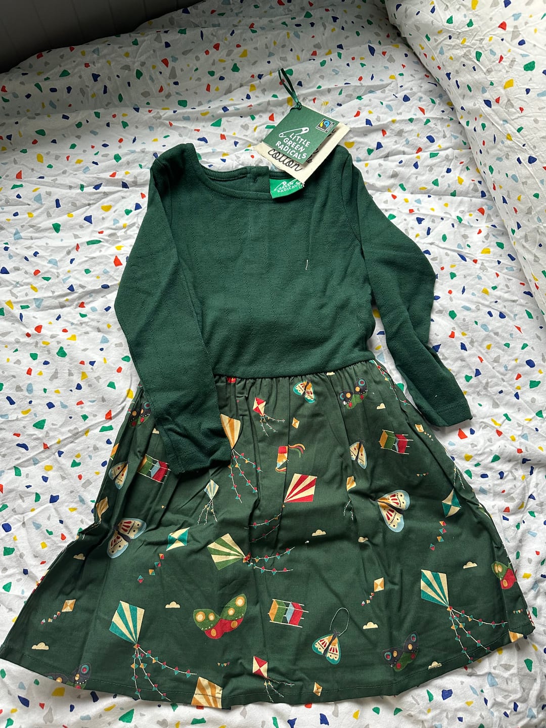 Customer photo review of Midnight Kites Long Sleeve Twirler Dress