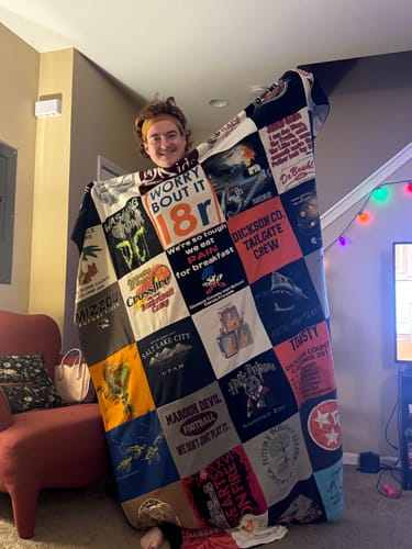 Customer photo review of T Shirt Quilt by Project Repat