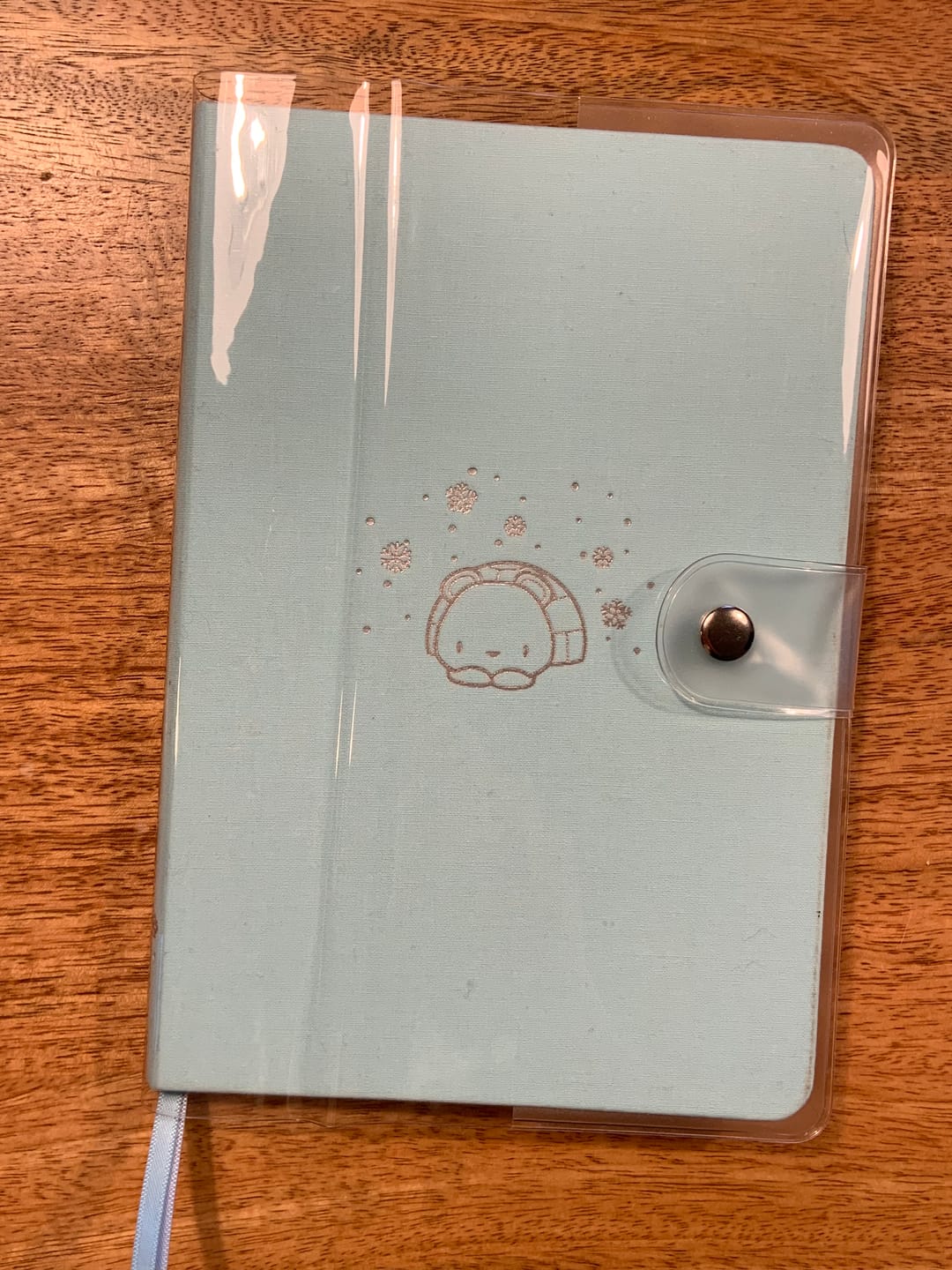 Customer photo review of Journal Cover - Clear PVC