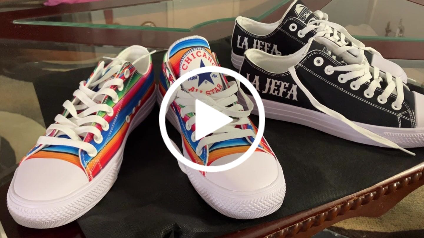Customer video review of OG Low Tops Chicano All Star ( Black or White Soles ) 2 For 1