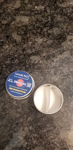 Customer photo review of Old School Pack Zingers (Sour Green Apple + Grapeade, 120mg)