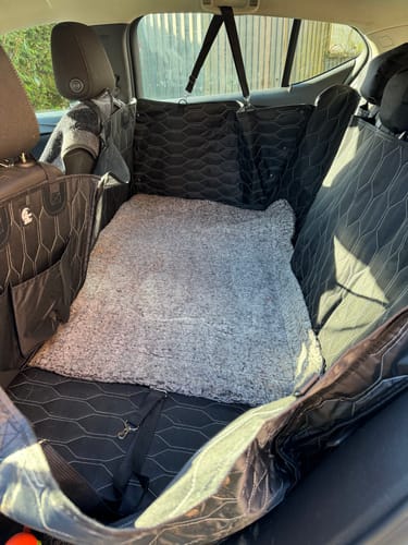 Customer photo review of Rear Car Seat Extender for Dogs