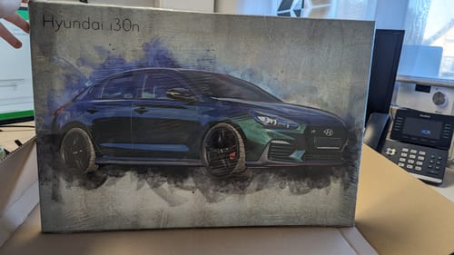 Customer photo review of Dein Auto im Aquarell-Stil | Geschenk für Autoliebhaber