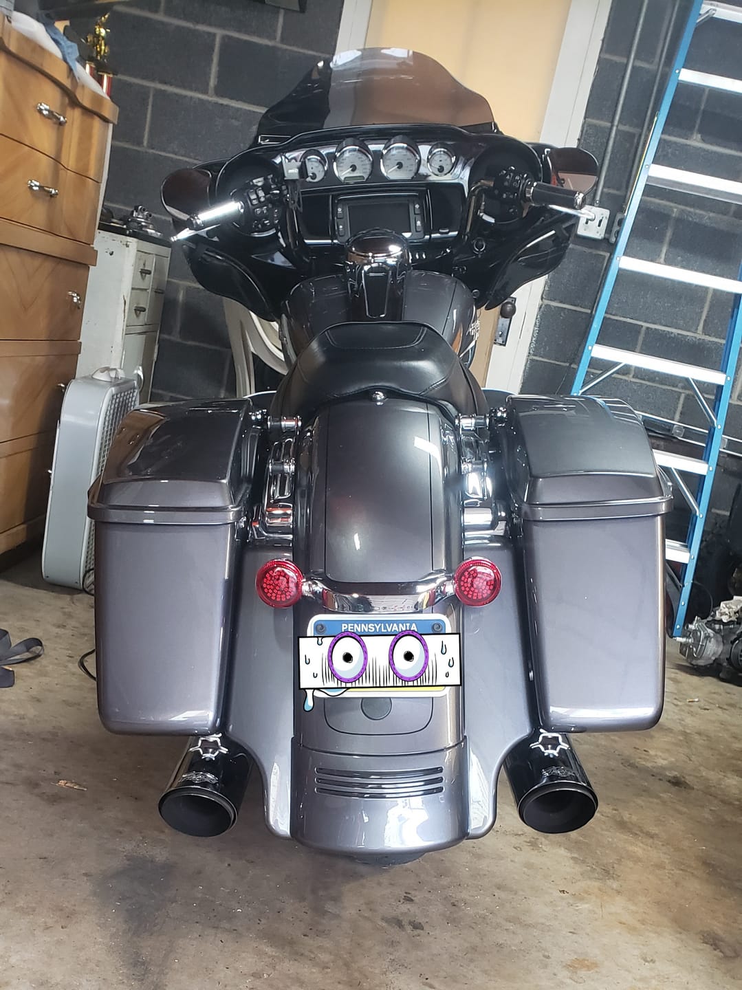 Customer photo review of Stretched Rear Fender Extension For 2014-2022 Harley Davidson Touring