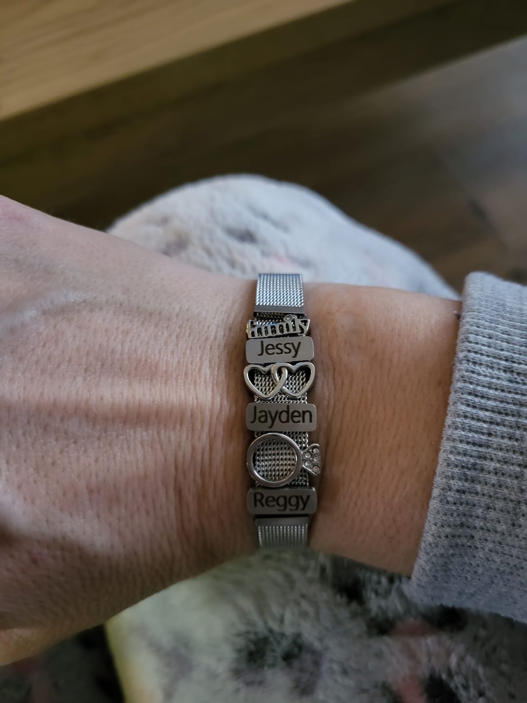Customer photo review of Mesh bracelet silver