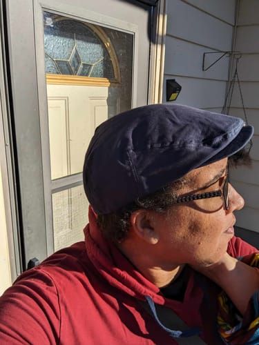 Customer photo review of Big Hooligan Cap, Navy Cotton