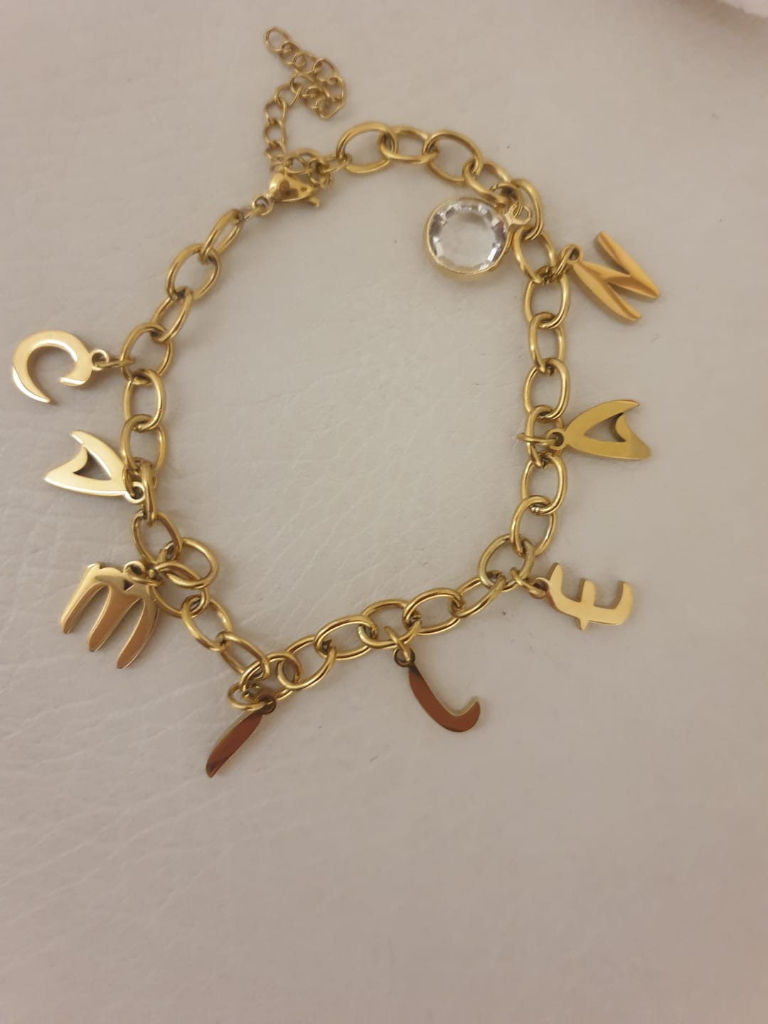 Customer photo review of Bracelet Lettres Pendentifs