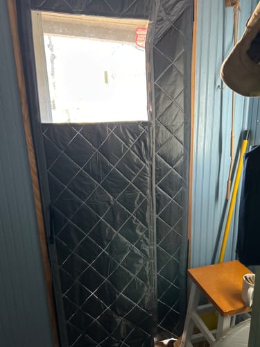 Customer photo review of Magnetic Thermal Insulated Door Curtain Side Opening