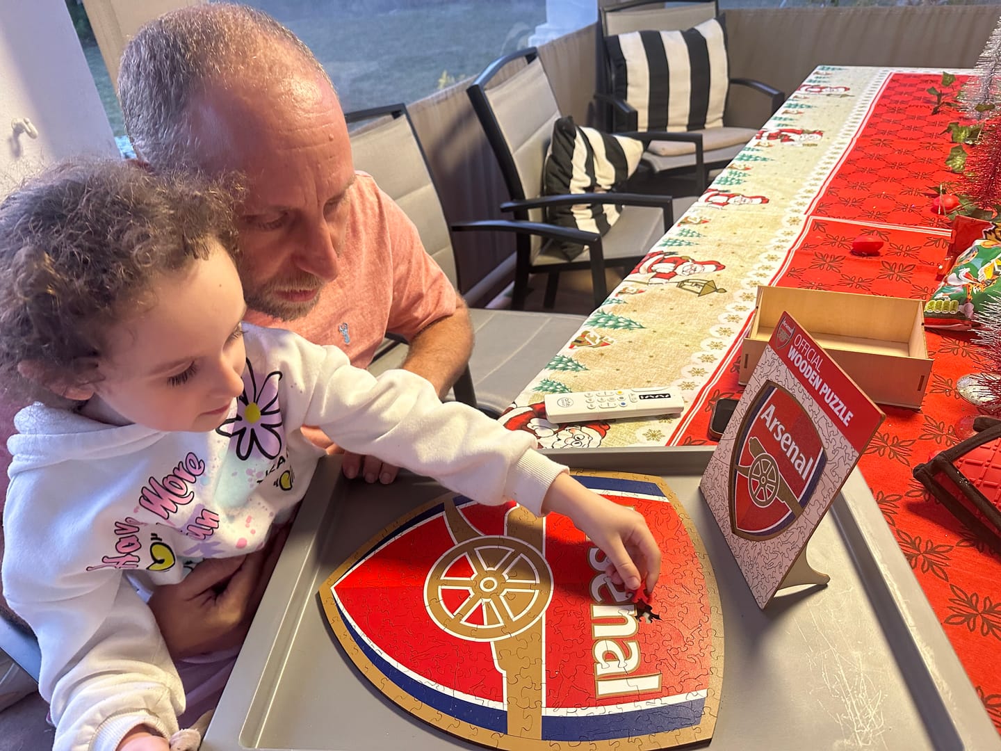 Customer photo review of Arsenal FC® Crest - Wooden Puzzle