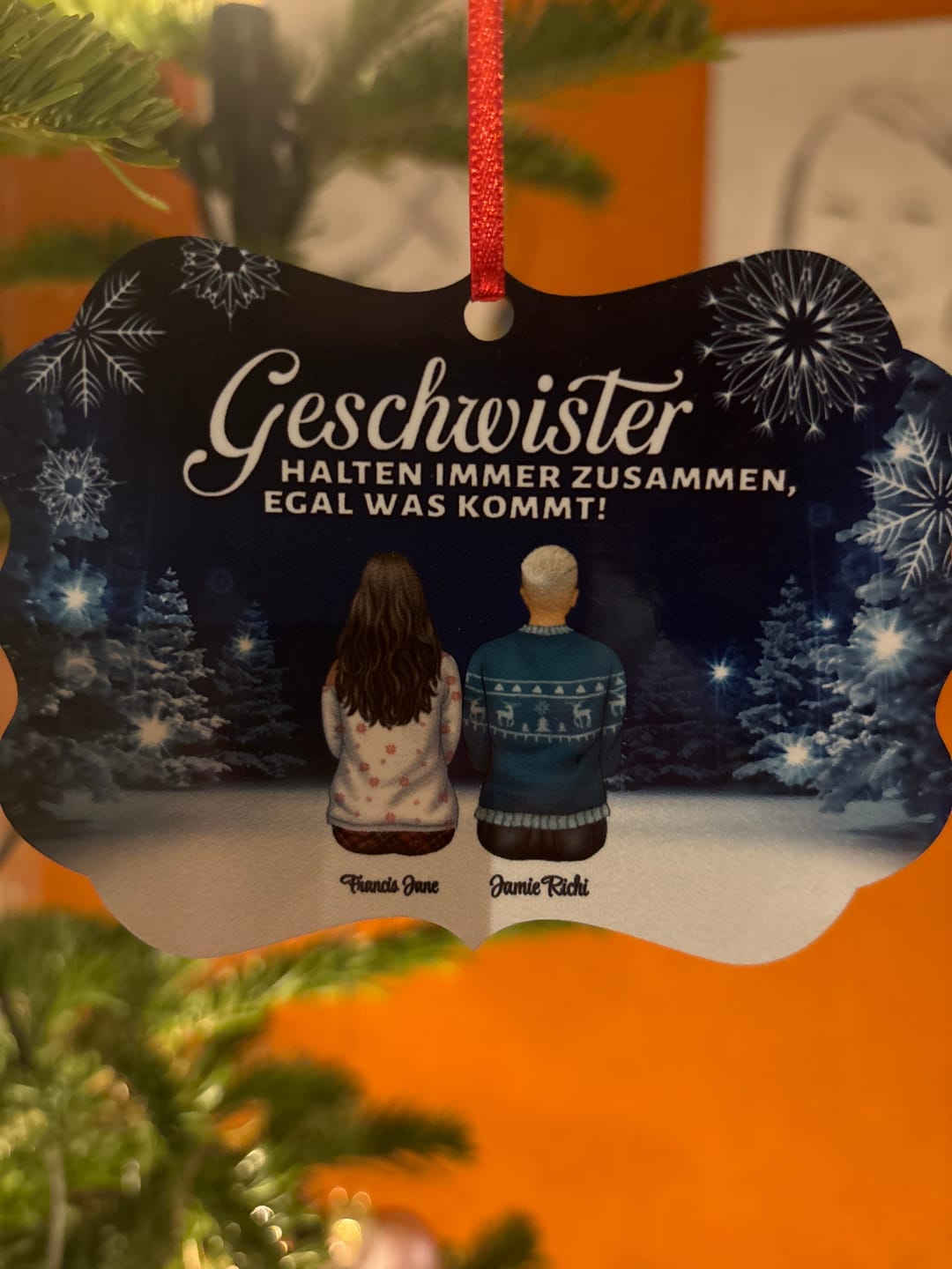 Customer photo review of Weihnachten mit der Familie - Familien-Baumschmuck