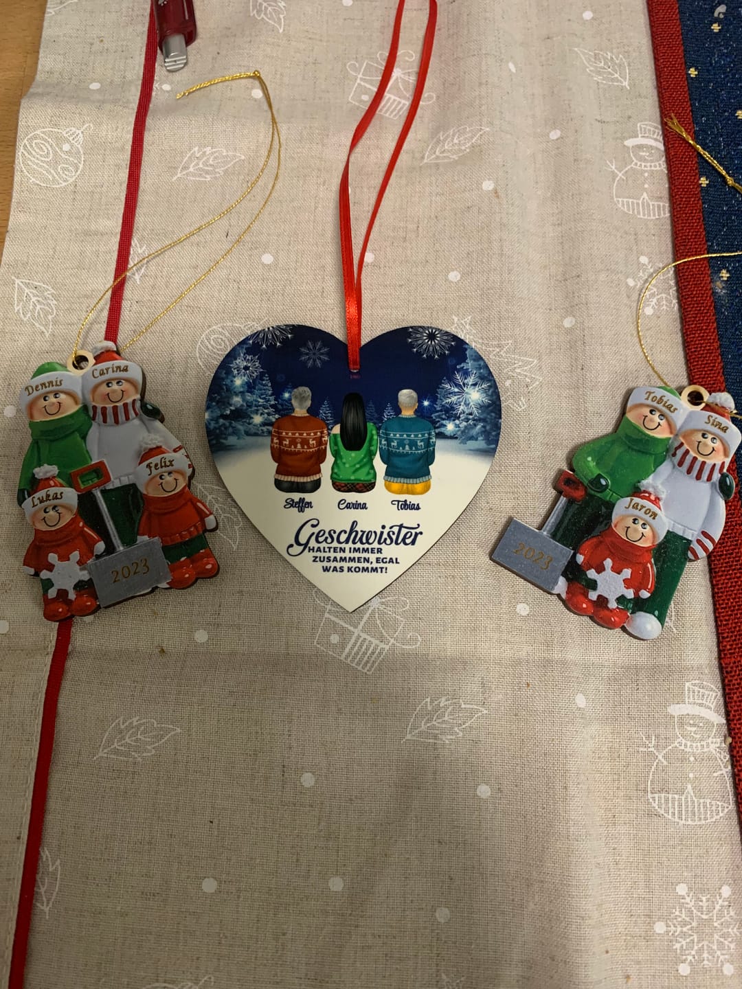 Customer photo review of Weihnachten mit der Familie - Familien-Baumschmuck