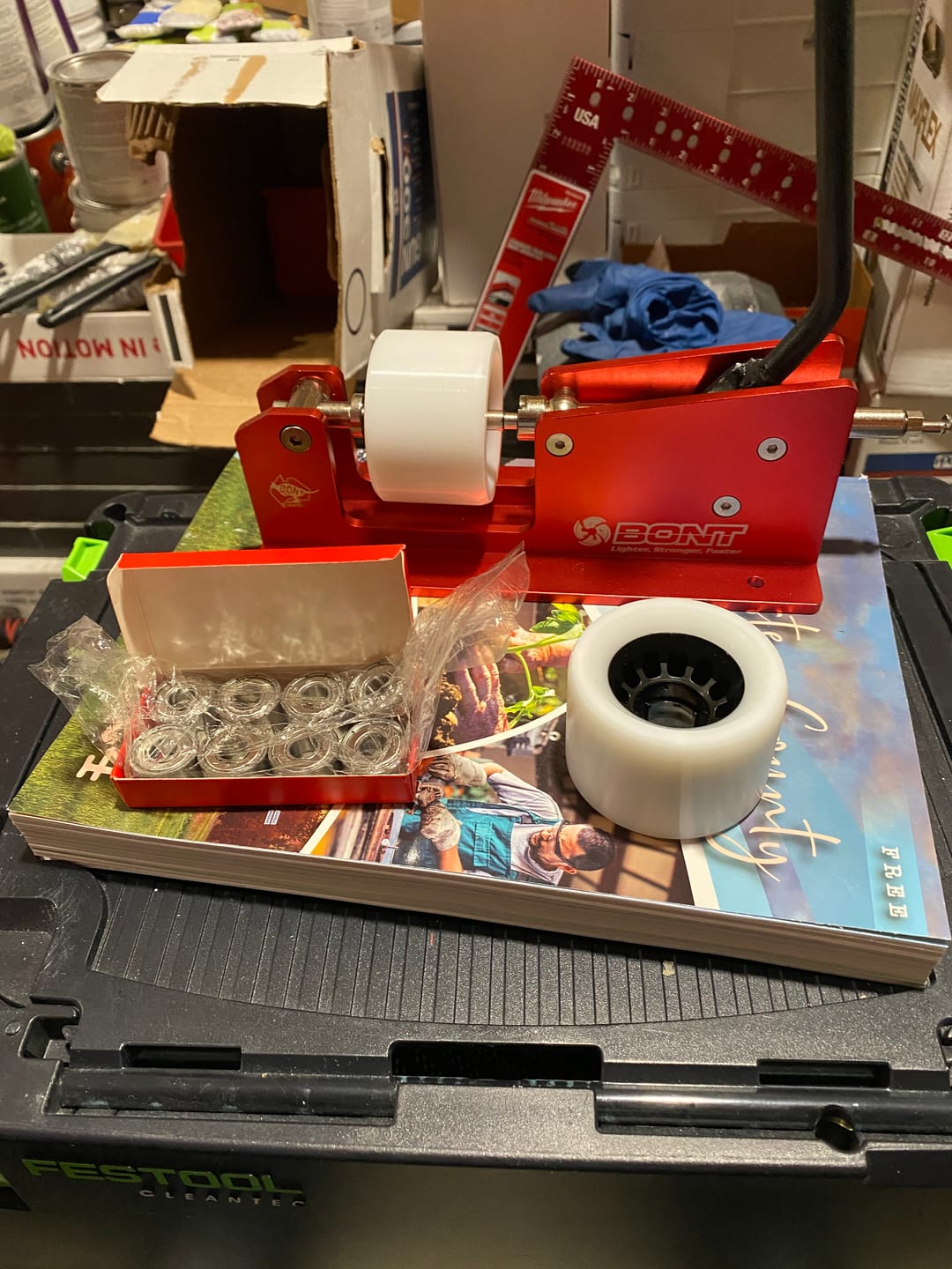 Customer photo review of JESA 608 Black Series Roller Skate Bearings