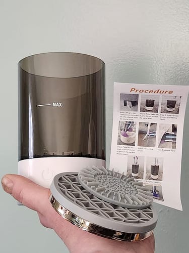 Customer photo review of Rinse Lilly™  Makeup Brush Cleaner