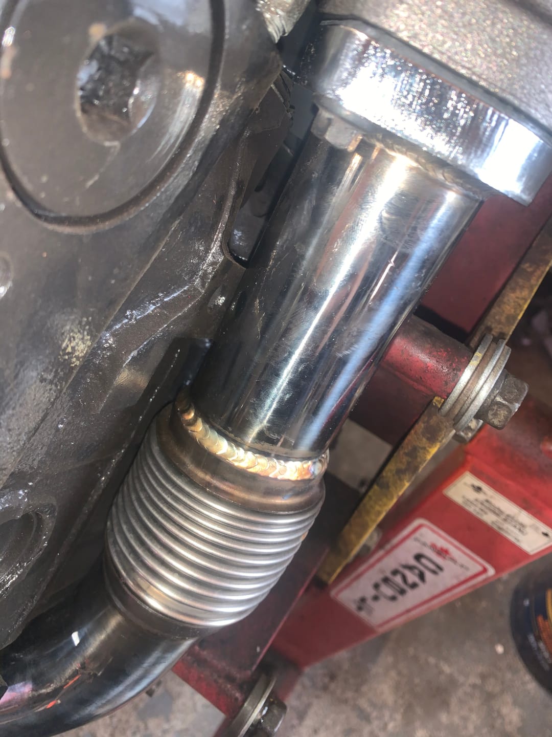 Customer photo review of 1994-1998 Powerstroke Bellowed Up-Pipes (301087)