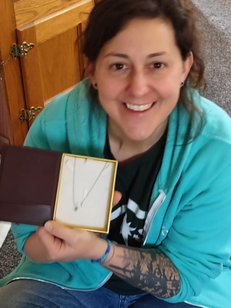 Customer photo review of Eternal Love Necklace