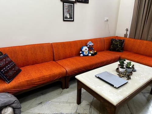 Customer photo review of Sunset Juth Elastic Sofa Slipcovers