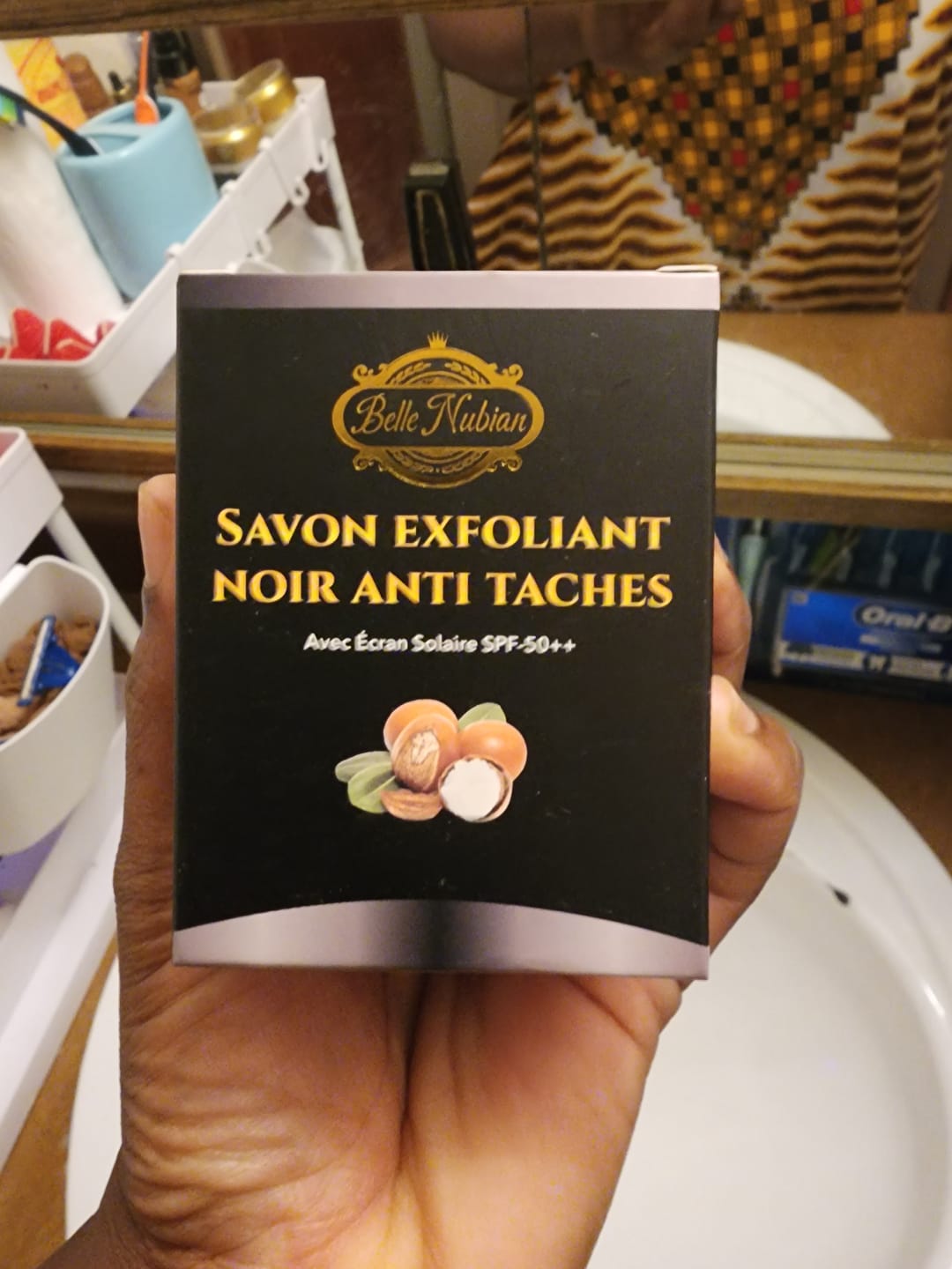 Customer photo review of NEW NUBIAN BLACK SOAP with argan oil