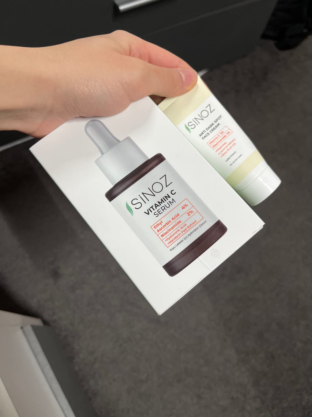 Customer photo review of Dark Spot Set