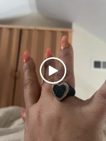 Customer video review of *NEW* 14k Blue Heart Ring (CZ) - JTJ™