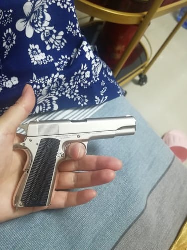 Customer photo review of Alloy Army Mini Colt M1911 Toy Gun