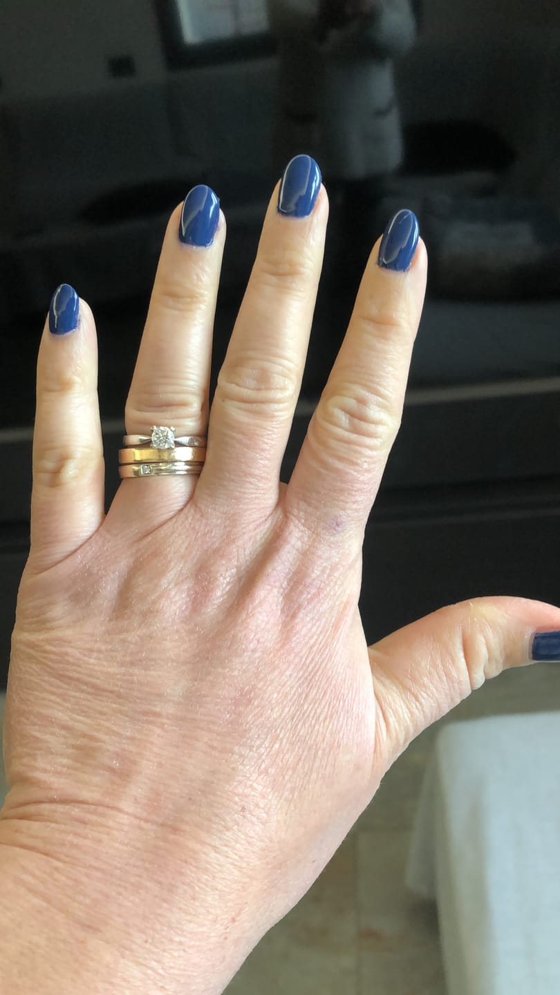 Customer photo review of Smalto Semipermanente LCI -  Blu Cobalto