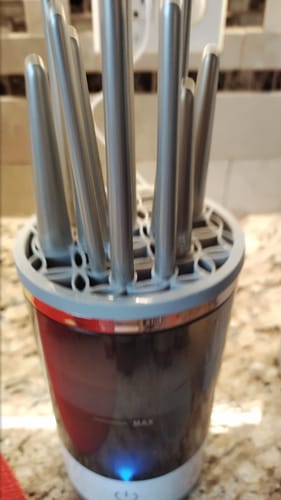 Customer photo review of Rinse Lilly™  Makeup Brush Cleaner