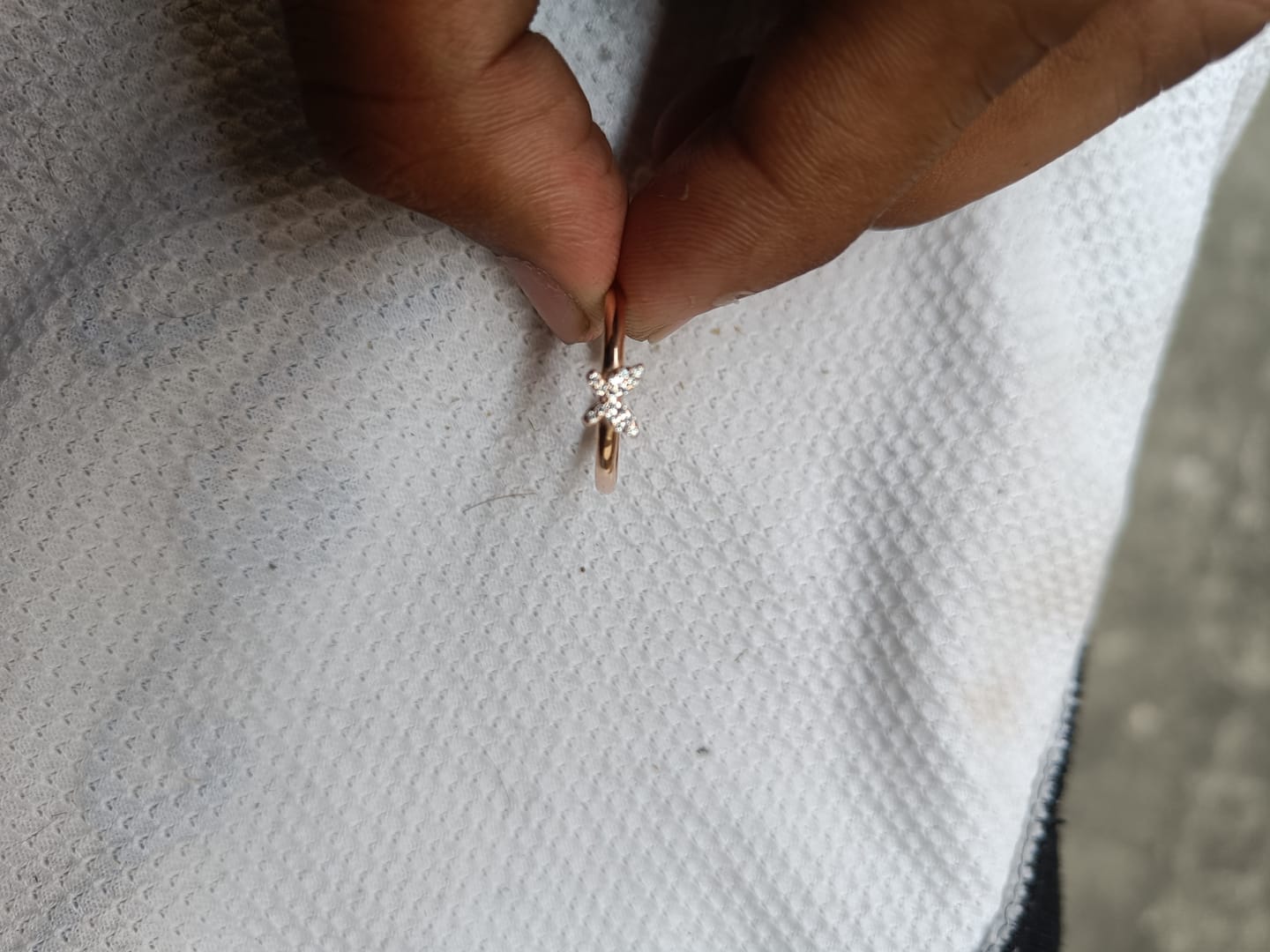Customer photo review of Butterfly Sterling Silver Ring
