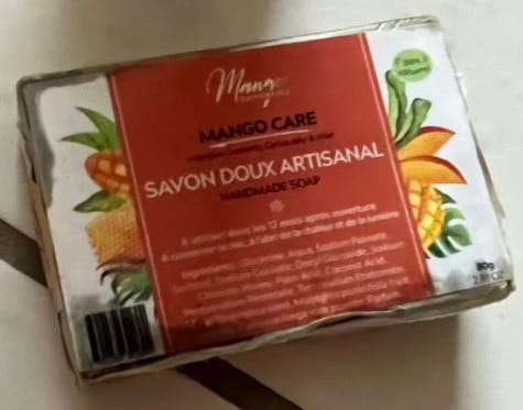 Customer photo review of Savon doux artisanal Cerise & Curcuma