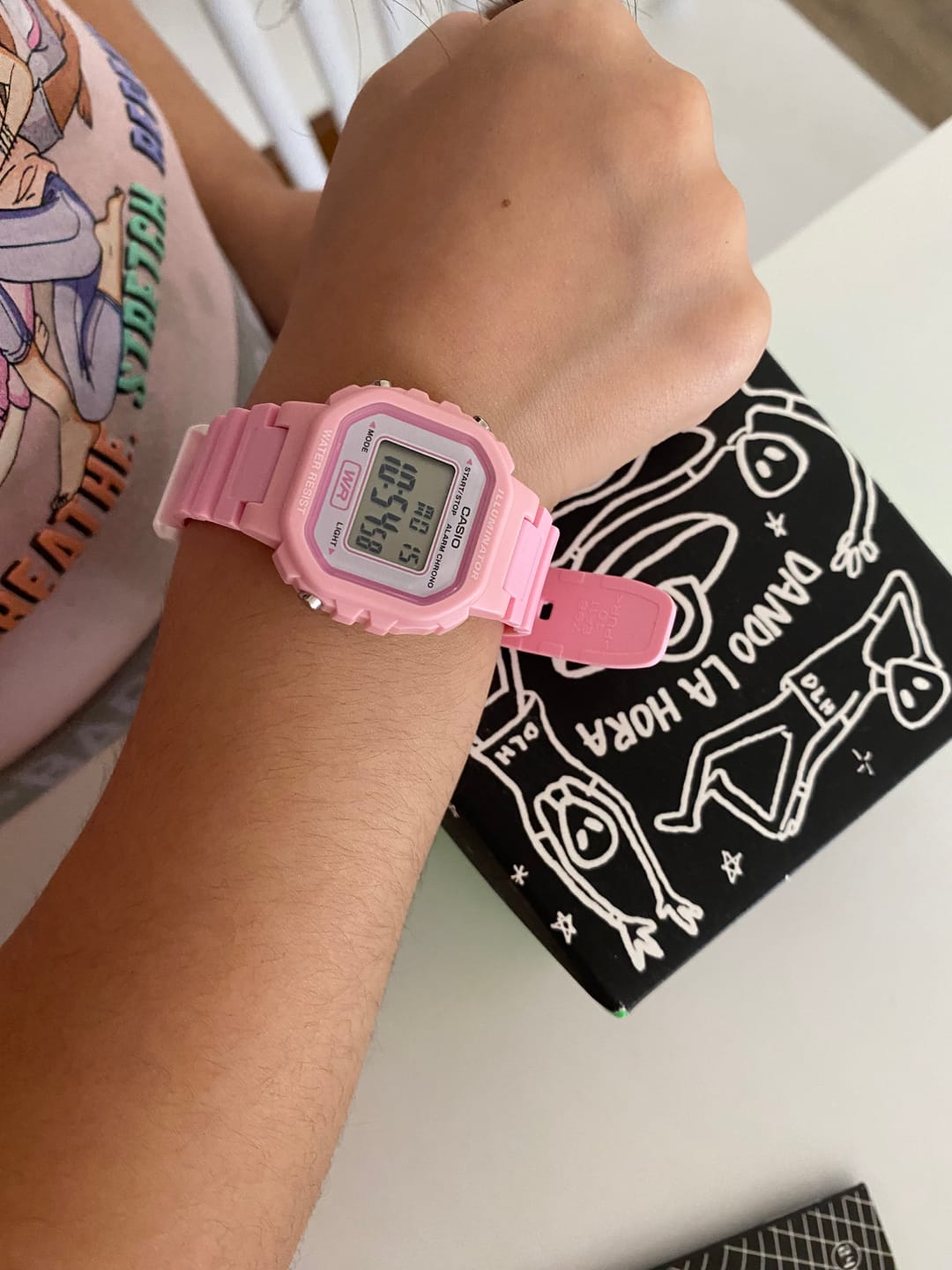 Customer photo review of Reloj Casio Vintage LA-20WH-4A1DF Rosado