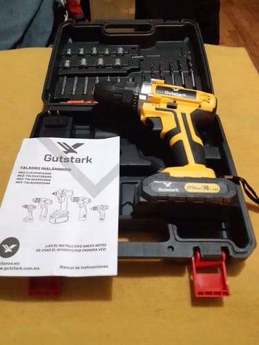 Customer photo review of Taladro Desatornillador Inalambrico 1360rpm 26pz + Extensor