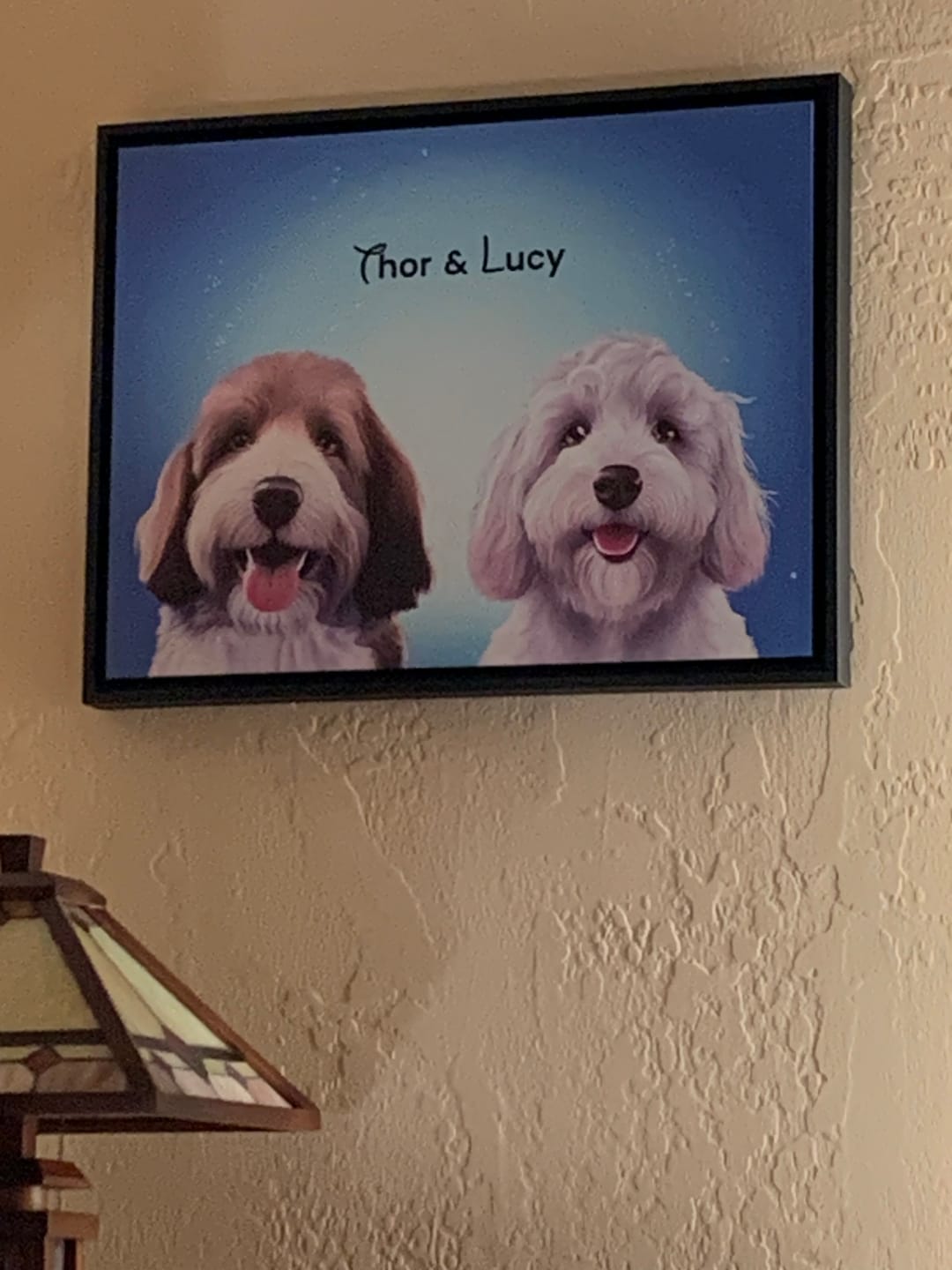 Customer photo review of Custom Pet Portrait - 2 Pet