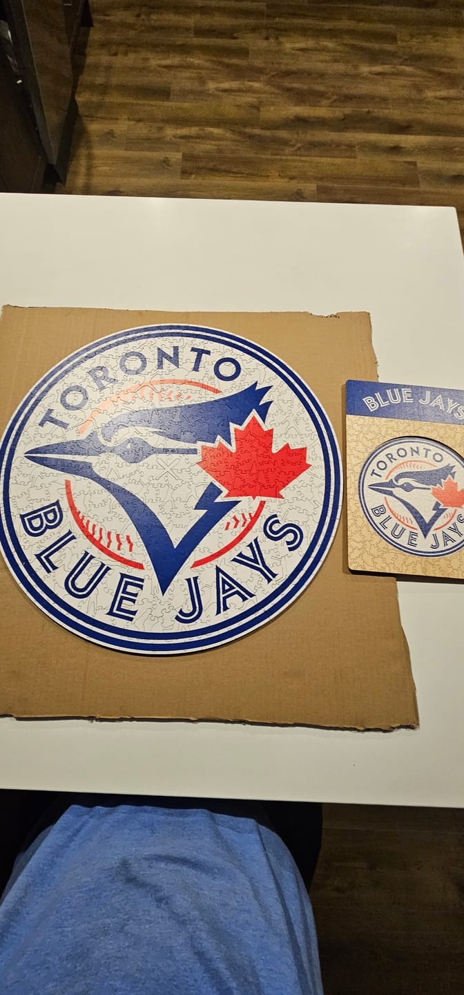 Customer photo review of Toronto Blue Jays™ - Wooden Puzzle