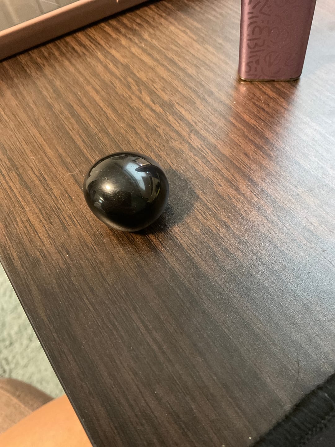 Customer photo review of Black Obsidian Worry Stone
