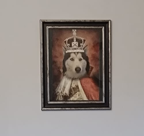 Customer photo review of The King - Custom Vintage Pet Portrait
