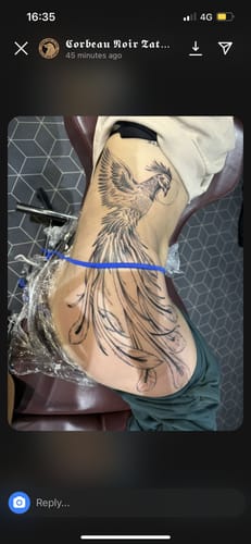Customer photo review of TattooNumbx Numbing Cream