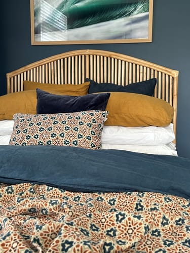 Customer photo review of Momi Rattan Bedhead / Headboard