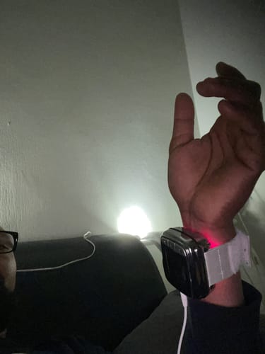 Customer photo review of Halipax Integrative Medicine Cold Laser Therapy Wrist Watch (NEW UPGRADE)