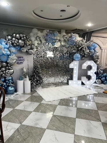 Customer photo review of Chiara Backdrop Wall Set, Arched Wall Set Birthday&Baby Shower&Wedding Party Decoration