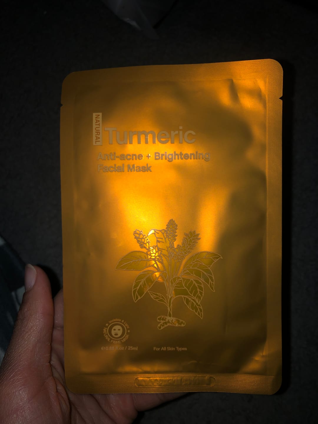 Customer photo review of Turmeric Mask