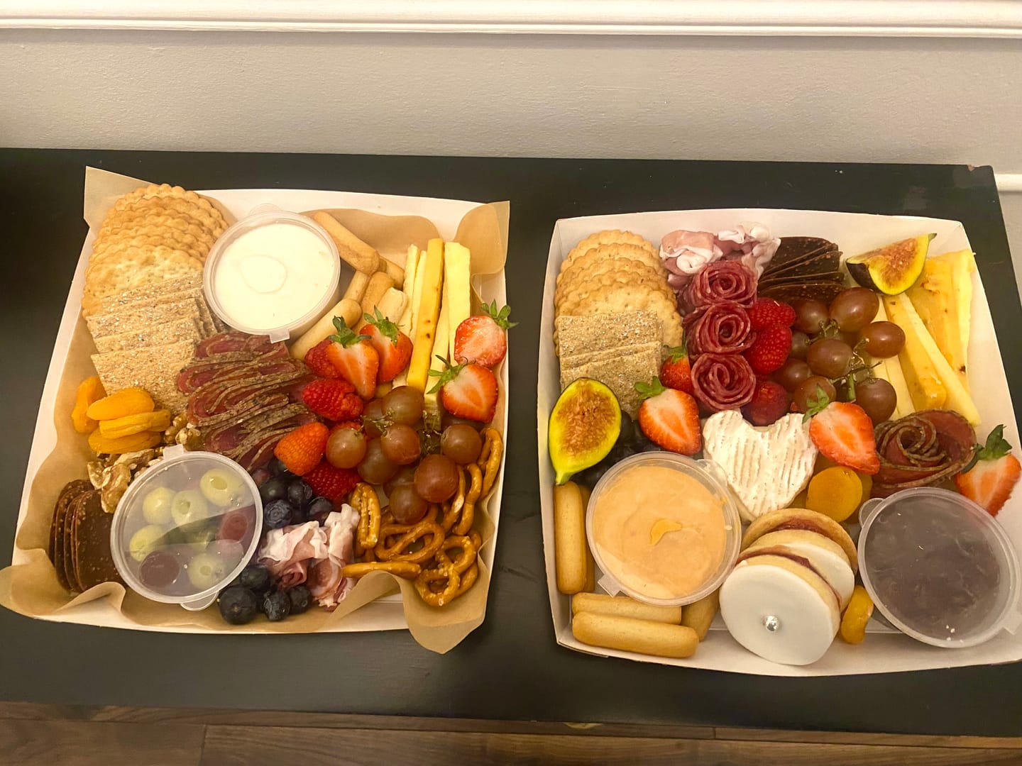 Customer photo review of Premium Cardboard Takeaway Boxes With Cellulose Clear Window Lid